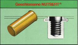 Zárt NUTSERT szegecsanya